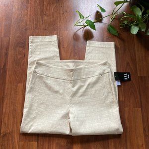 Tan and White DFA Pants